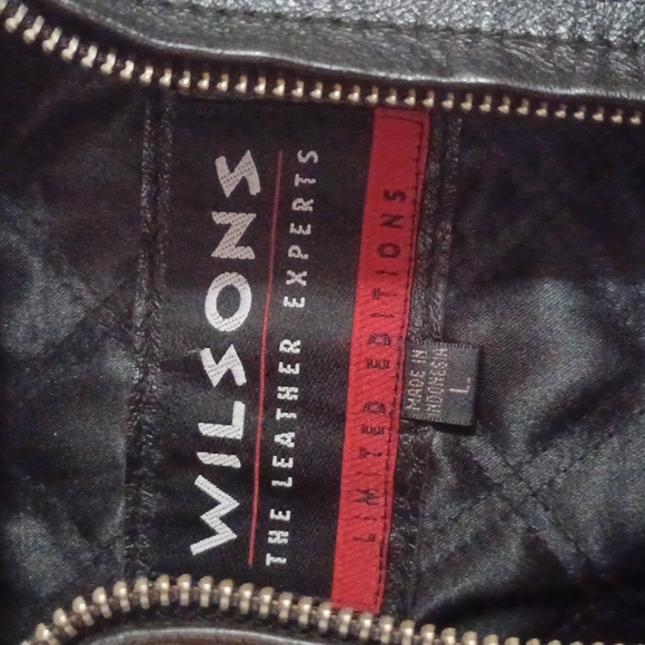 Wilson's Leather Jacket with Hood Vintage - Picture 3 of 7